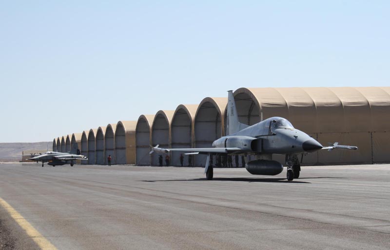 F-5 Tiger III deixam Antofagasta- foto FACH