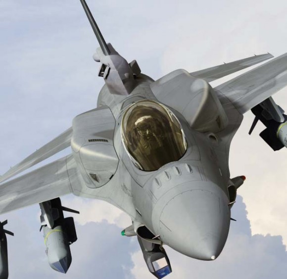 F-16 com tanques conformais armamento ar-solo e pod - imagem Lockheed Martin
