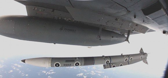 Lançamento Meteor por Rafale - foto Dassault via CDN