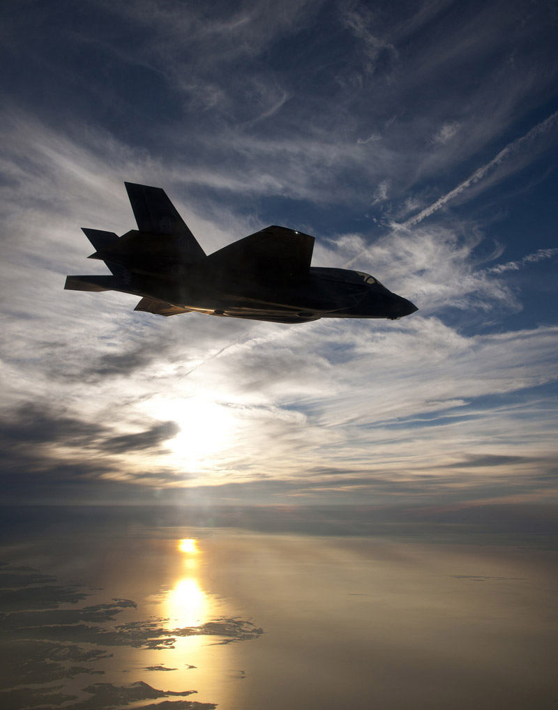 F-35B aircraft BF-4 returns to Naval Air Station Patuxent River Md
