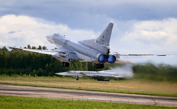 Bombardeiros Tu-22 russos - foto Ministério da Defesa da Federação Russa