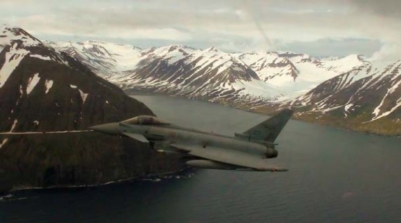Caças Eurofighter italianos na Islândia - foto Força Aérea Italiana