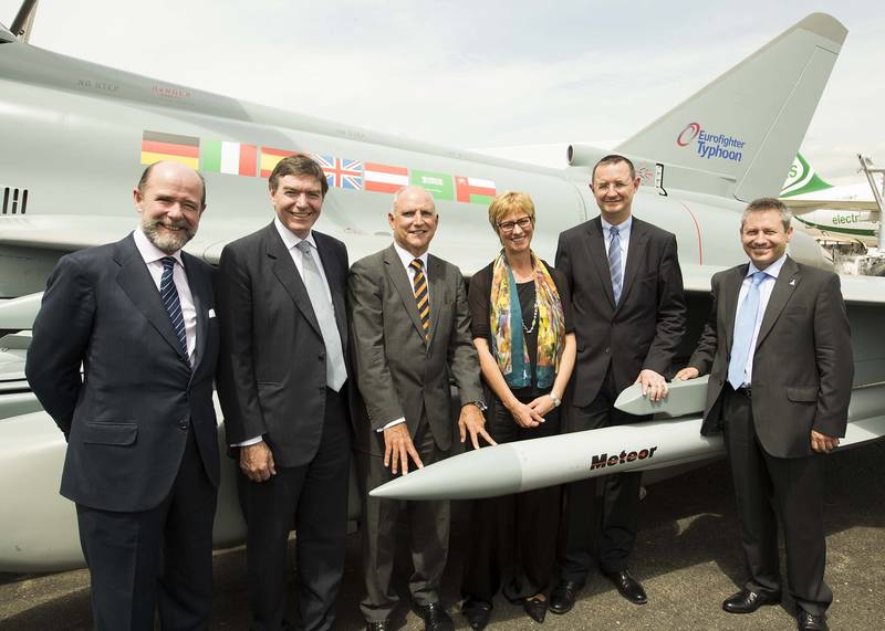 assinatura da integracao do Meteor no Eurofighter - foto Eurofighter