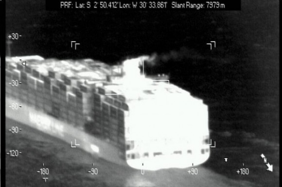 Imagem de navio em sensor - FAB