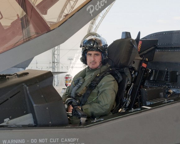 Col. Tomassetti's walk around for his first flight in a F-35 (BF-01).