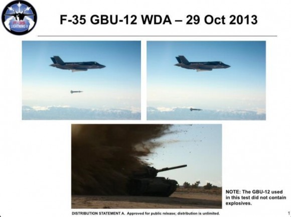 F-35 GBU-12 test