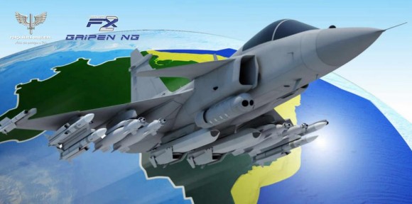 Gripen NG F-X2 - recorte imagem FAB