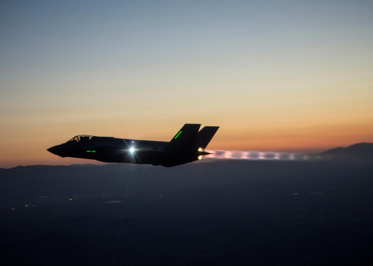 he F-35 Integrated Test Force is completing a series of night flights testing the ability to fly the jet safely in instrument meteorological conditions where the pilot has no external visibility references