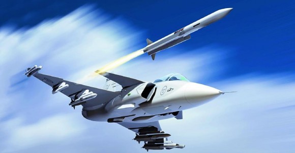 Gripen Meteor - ilustração Saab
