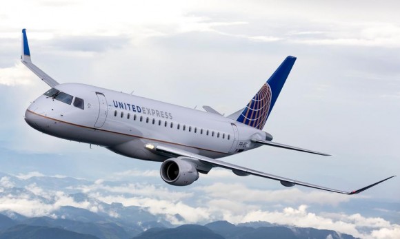 E-175 United Express da United Airlines - imagem Embraer