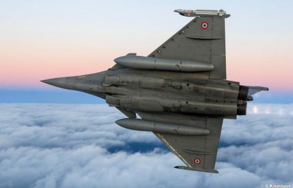 Rafale - exercício de guerra eletrônica na Eslováquia - foto ilustrativa Força Aérea Francesa