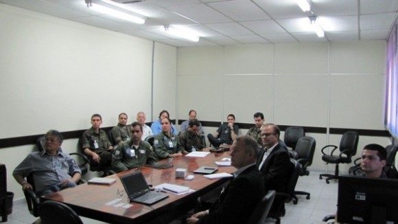 Reunião IFI no DCTA com SAAB para tratar da certificação do Gripen NG - foto via FAB