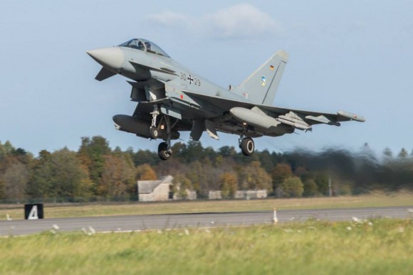 BRTE-19 - Typhoon alemão - foto Forças Armadas da Suécia