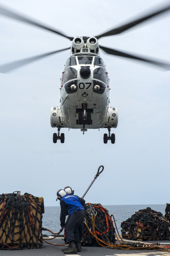 Philippine Sea is deployed as part of the George H.W. Bush Carrier Strike Group in support of maritime security operations, theater security cooperation efforts and missions in support of Operation Enduring Freedom in the U.S. 5th and 6th Fleet areas of responsibility.