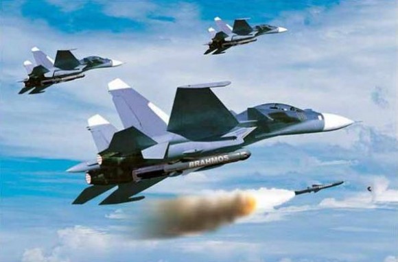 Brahmos em Su-30 - imagem via Brahmos Aerospace