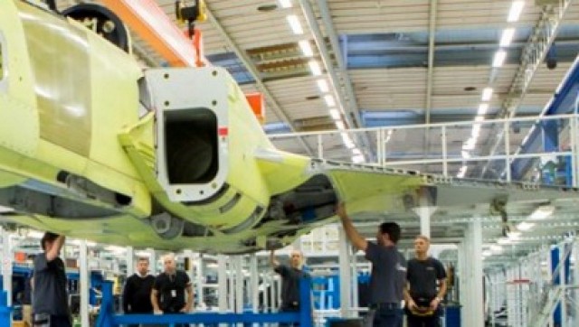 Gripen E - prototipo JAS 39-8 - montagem final - detalhe ampliado imagem Twitter Saab