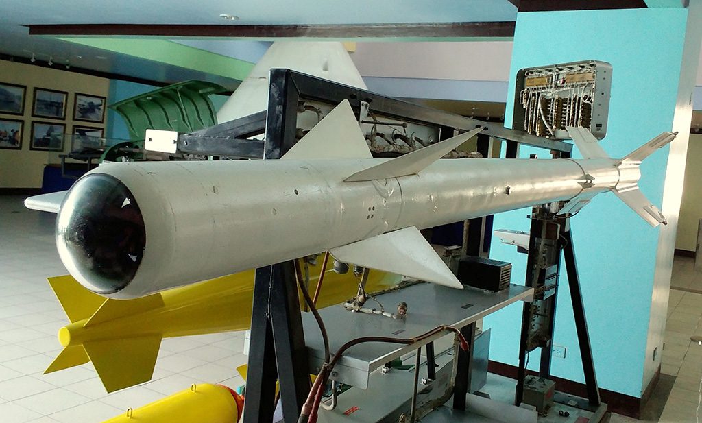 Um AIM-9B Sidewinder no Phillippine Air Force Aerospace Museum