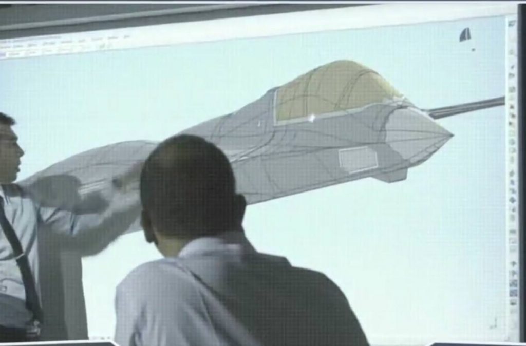 Sensores multifuncionais no nariz do conceito da Dassault