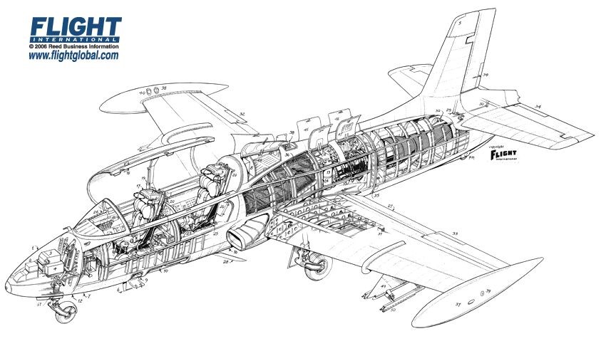 aermacchi-m-326-cutaway