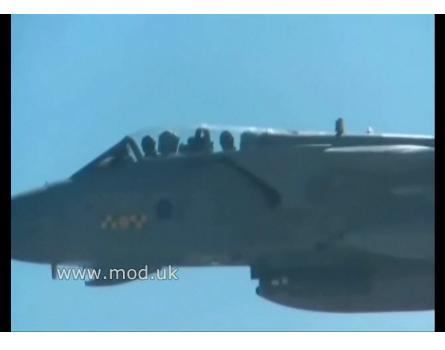 link vídeo Tornados RAF treinam nos EUA para Afeganistão