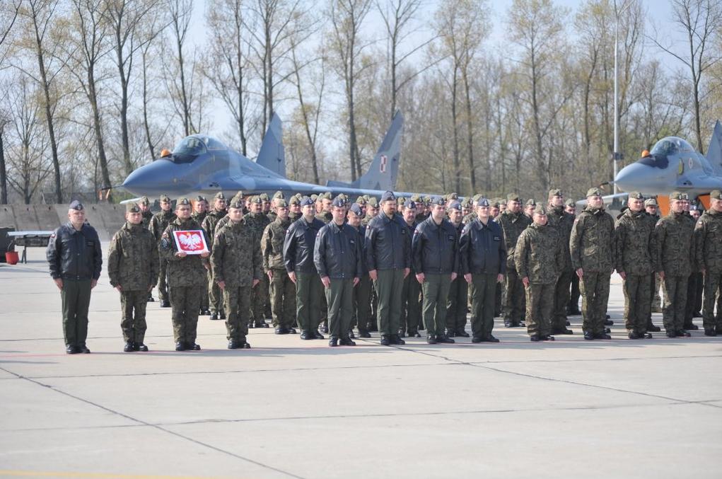 Esquadrão de MiG-29 para a Defesa Aérea do Báltico - foto Força Aérea Polonesa