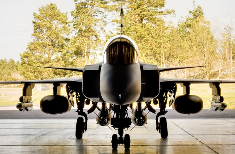 Gripen NG frontal-foto SAAB