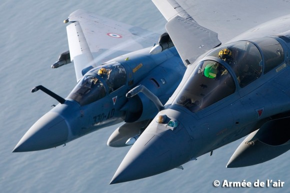 Mirage 2000 e Rafale - foto Armee de lair