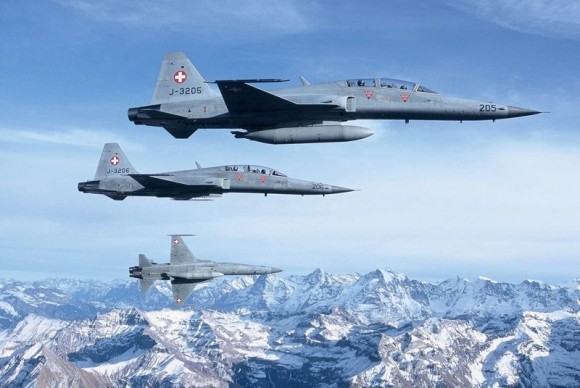 F-5 suíços - foto Força Aérea Suíça