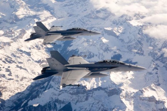 Elemento de F-18 F Super Hornet - foto Boeing