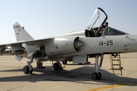 Mirage F1 espanhol no exercício Sirio Tormenta - foto Ejercito del Aire