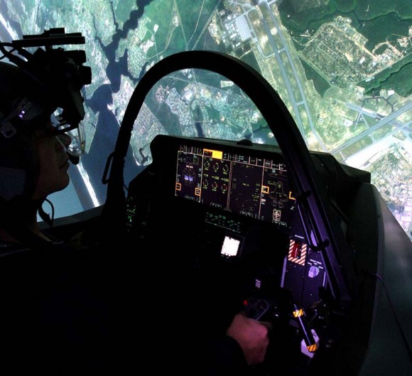 Simulador do F-35 - foto Lockheed Martin