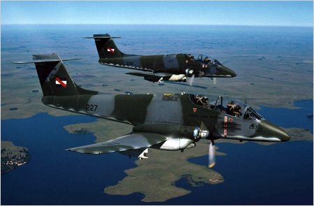 IA-58 Pucará - foto Força Aérea Uruguaia