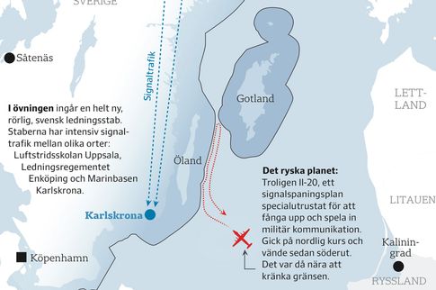 Mapa ilhas Oland e Gotland - imagem via Svenska Dagbladet