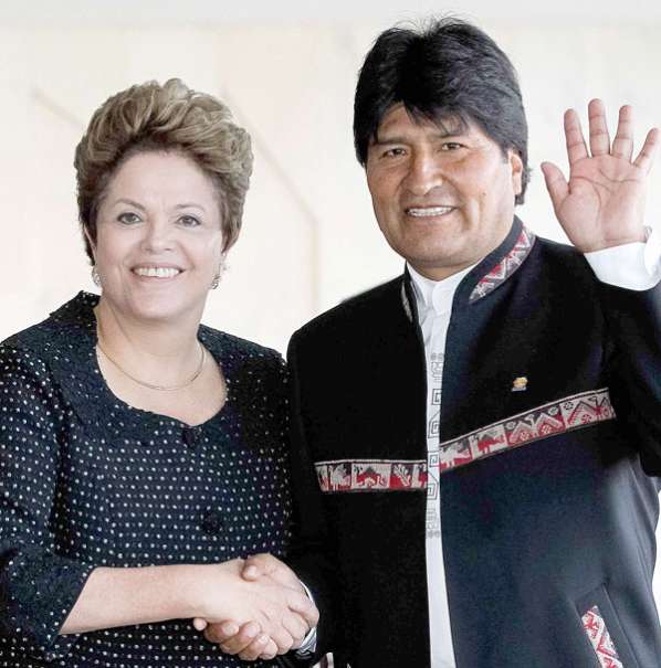 Dilma e Evo