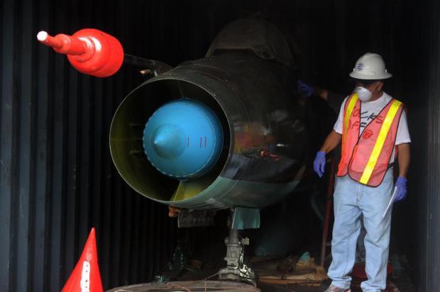 MiG-21 encontrado em navio que seguia para a Coreia do Norte