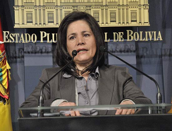 ministra da Comunicação da Bolívia Amanda Dávila