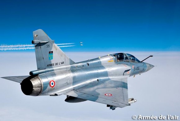Mirage 2000 B do esquadrão Ile de France - foto Força Aérea Francesa