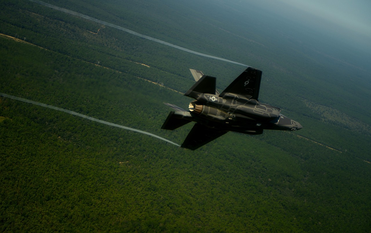 F-35A Lightning II joint strike fighter from the 33rd Fighter Wing atEglin Air Force Base, Fla.