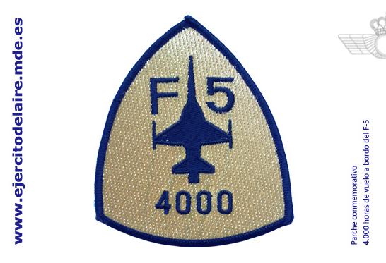 Bolacha comemorativa 4000 horas de F-5 - foto Força Aérea Espanhola - Ejercito del Aire