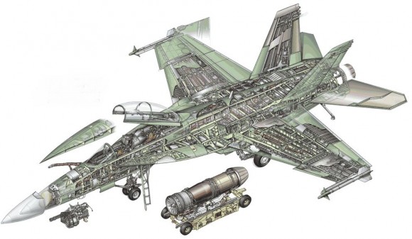 Super Hornet cutaway