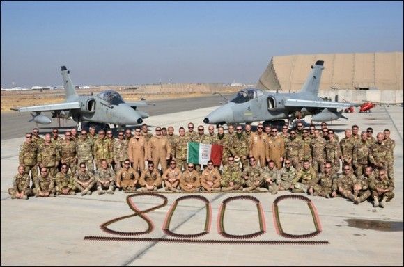 AMX no Afeganistão - 8000 horas - foto Força Aérea Italiana