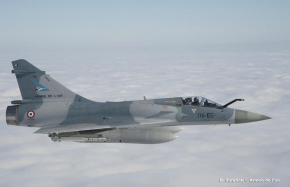 Mirage 2000-5 do esquadrão Cigognes - foto Força Aérea Francesa