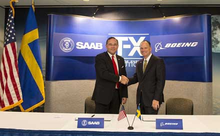 cooperacao Boeing Saab para o T-X