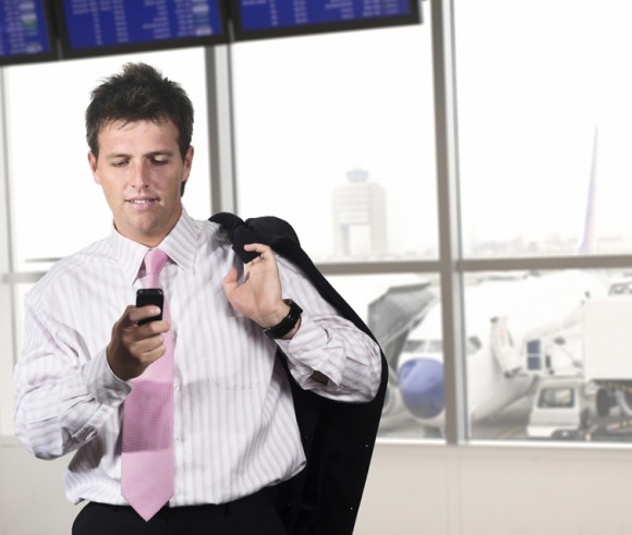 Businessman on the airport