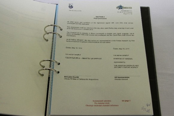 Gripen - contrato de leasing - foto MD República Tcheca