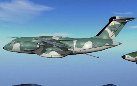 KC-390 - cena vídeo Embraer - destaque
