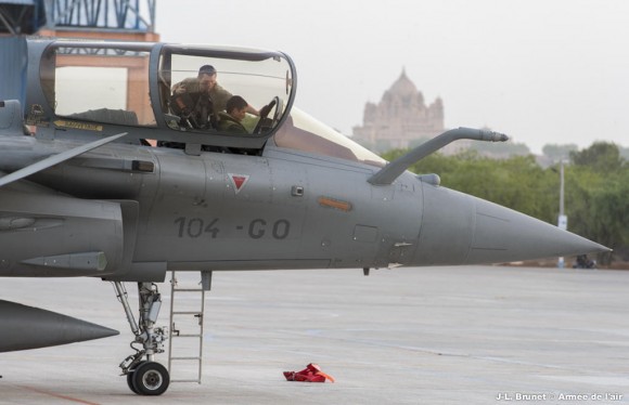 Rafale - Garuda V na Índia - foto via Força Aérea Francesa