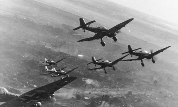 Ju-87 formação - bundesarchiv