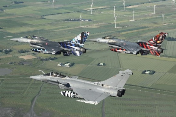 Rafale e F-16 - Tiger Meet 2014 - foto Luftwaffe