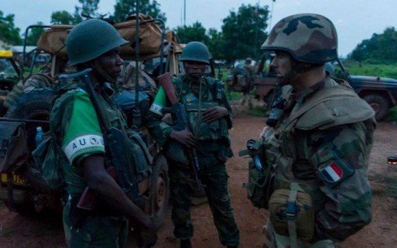 Forças francesas e da MISCA na Republica Centro Africana - foto MD França